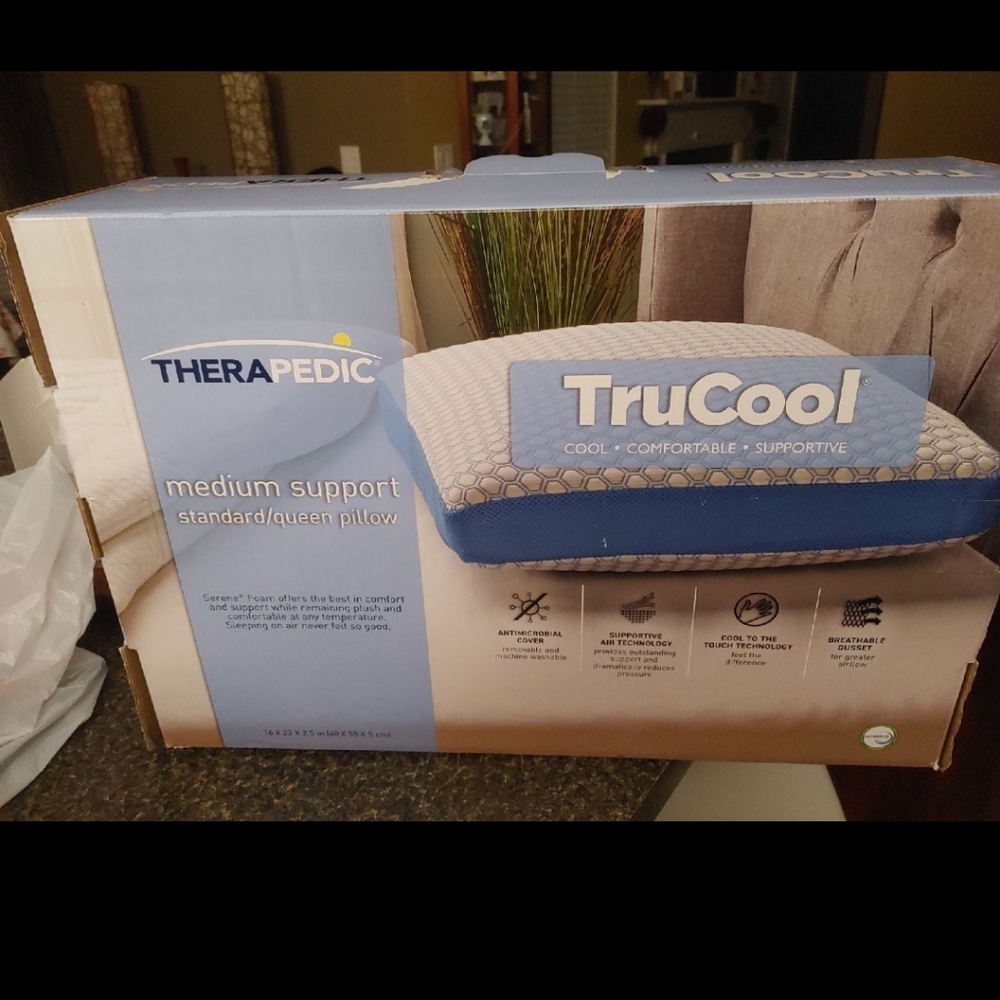 New therapedic trucool pillow